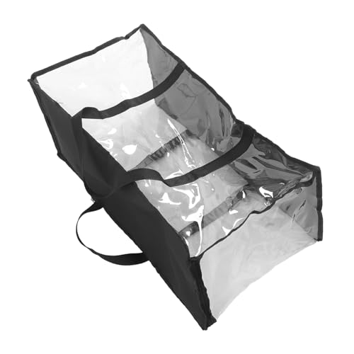 Gadpiparty Transparenter Kulturbeutel Aus PVC Für Reisen Büchertasche Mit Großem Fassungsvermögen Wasserdichter Aufbewahrungstasche Für Bücher Tragbarer Handbeutel Für Schule Und Büro von Gadpiparty