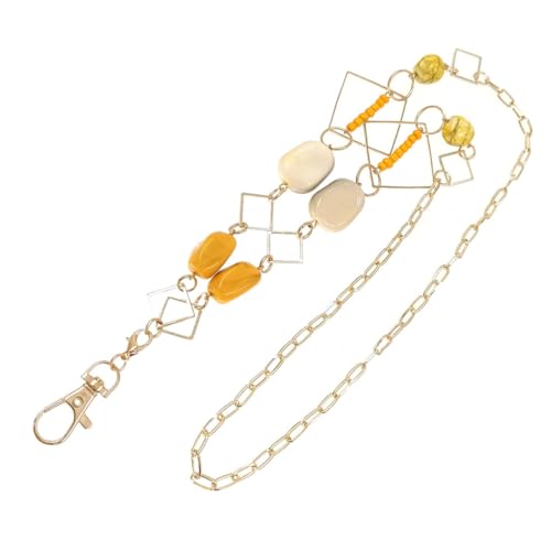 Gadpiparty Delikate Lange Halskette in Geometrischem Grasgelb Modisches Schmuckstück für Damen Leichter Pullover Schmuck Elegant und Angenehm zu Tragen von Gadpiparty