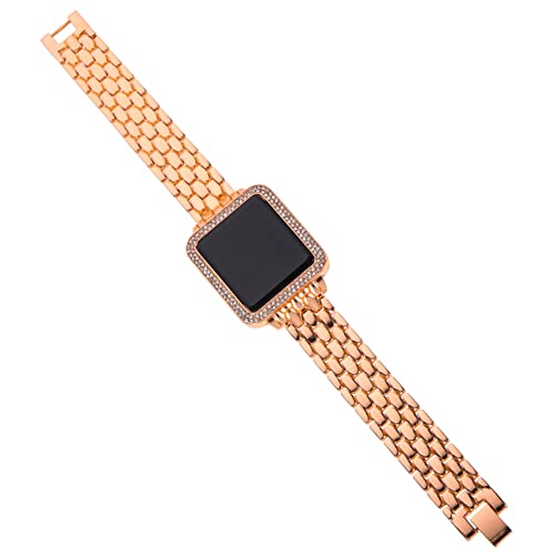Gadpiparty Stylische Led-Armbanduhr Für Damen Mit Rhinestone-verzierung Touchscreen-Uhr Roségold Für Schule Partys Und Alltag von Gadpiparty