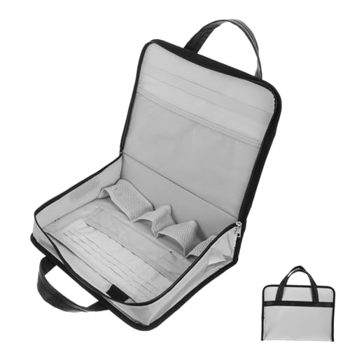 Gadpiparty Feuerfester Aktenkoffer aus Fiberglas Leichter Mobiler Aktenordner für Geschäftstreffen Langlebige Dokumententasche Feuerbeständiger Schutz für Wichtige Unterlagen Elegantes Design von Gadpiparty