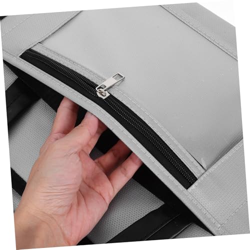 Gadpiparty Feuerfester Aktenkoffer mit Schloss Tragbare Dokumententasche für Geschäftsreisen Langlebiger Feuerfester Büro Organizer mit Mehrfachfächern für Laptop Siegel und Wichtige von Gadpiparty