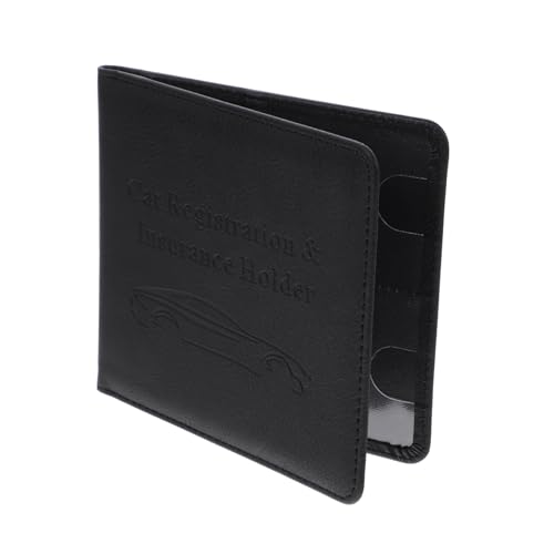 Gadpiparty Führerscheinschutz Anmeldung Autokartenhalter Abdeckung für schützend Lizenz Versicherungskarteninhaber Kredit Brieftasche Kreditkarten Geldbörse Leder Black von Gadpiparty