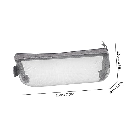 Gadpiparty Große Mesh Federmappe mit Reißverschluss Doppellagiger Transparenter Stifteköcher Kratzfest und Strapazierfähig Reise Organizer für Stifte Lineal Schere und Vielseitig für Schule von Gadpiparty