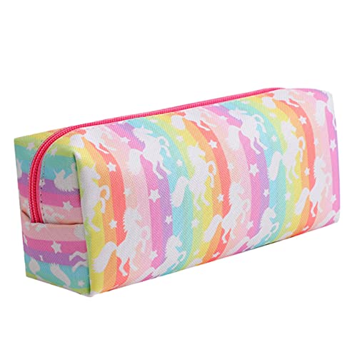Gadpiparty Federmäppchen für Kinder mit Einhorn Muster Großes Fassungsvermögen Robustes Material Reißverschluss Design Leicht zu Tragen für Schule und Reisen von Gadpiparty