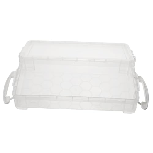 Gadpiparty Bleistiftbox Aus Kunststoff Federmäppchen Mit Großem Fassungsvermögen Tragbarer Stiftbehälter Praktischer Deckel Organisches Aufbewahrungsbox Für Schreibwaren von Gadpiparty