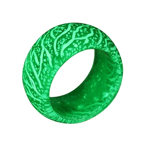 Gadpiparty Grün Harz Ring Mit Nachtlichtern Lustiger Rissring Für Frauen Kleiner Schmuck Für Party Und Alltag von Gadpiparty