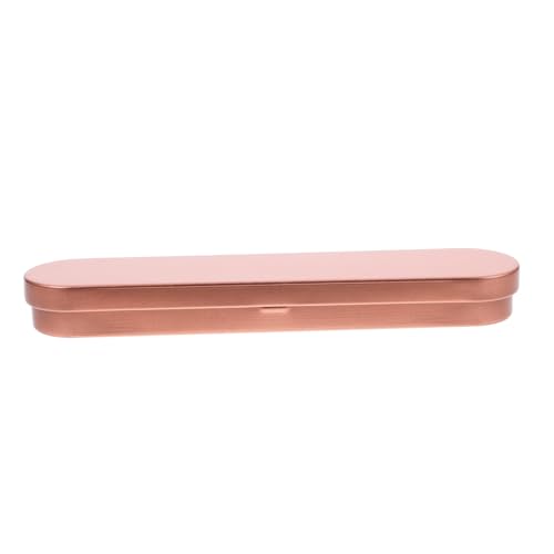 Gadpiparty Hartes Federmäppchen federmäppchen Bleistiftbox Kreatives Schreibzubehör Schreibtisch Organizer Bleistiftetui Federmäppchen für Damen müssen haben Weißblech Rose Gold von Gadpiparty