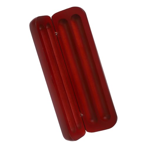 Gadpiparty Holz Stifteetui mit Zwei Schlitzen Natürliche Rote Holzmaserung Robustes Design für Büro Zuhause und Reisen Perfektes für Füllfederhalter Sammler von Gadpiparty