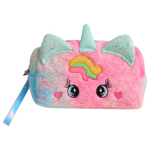 Gadpiparty Kosmetiktasche Mit Reißverschluss Aus Plüsch Für Damen Cartoon-Tasche Als Reise-Make-up-Tasche Kulturtasche Mit Großem Fassungsvermögen Für Draußen von Gadpiparty