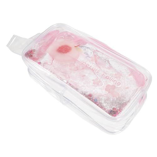 Gadpiparty Kreativer Cartoon Stiftetui Transparenter Reißverschluss Bleistift Organizer für Schule Kunstbedarf Große Kapazität für Künstler Multifunktionale Nutzung Kosmetiktasche von Gadpiparty