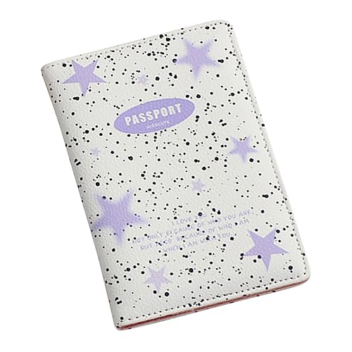 Gadpiparty Kreditkartenetuis für Damen Fall Passhülle Reisen Inhaber eines Reisepasses Abdeckung Brieftasche für Kartenhalter Reisepass-Organisator das Passbuch Pu Violett von Gadpiparty