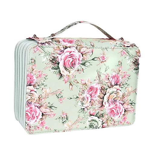 Gadpiparty Kunstspeicherbeutel Schülern Aufbewahrungstasche Schulstiftbeutel Zeichnen von Bleistiftkoffer Federmäppchen zeichnen Federmäppchen handhaben Schreibwarentasche Polyester Hellgrün von Gadpiparty