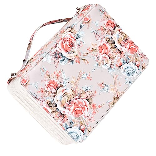 Gadpiparty Kunstspeicherbeutel federmäppchen Schreibwaren-Organizer Bleistiftspeicherfall Bleistifte Tasche Aufbewahrungsbox für Stifte Stifttasche mit Reißverschluss Pu Beige von Gadpiparty