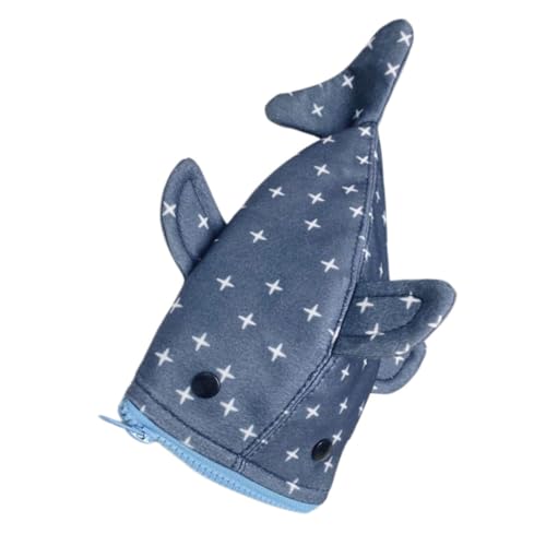 Gadpiparty Lustiges Shark Federmäppchen mit Sternenmotiv Robustes Leichtes Canvas Stifttasche für Schule Reisen und Büro Kreativer Geräumiger Schüler Stiftehalter mit Reißverschluss von Gadpiparty