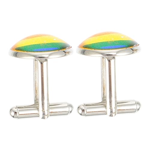 Gadpiparty Manschettenknopf Accessoires Rainbow Pride Button Buttons Kleidungsaccessoire Regenbogen Kleidungsknopf Kleidungsaccessoires Manschettenknöpfe Kreativer Knopf Handgefertigter von Gadpiparty