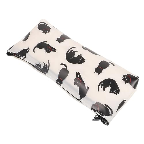 Gadpiparty Niedliche Katzen Federmäppchen aus Langlebigem und Jelly Material Kompakte Stiftetui Tasche für Schüler und Lehrer Tragbare Aufbewahrungstasche für Stifte und Schreibwaren von Gadpiparty