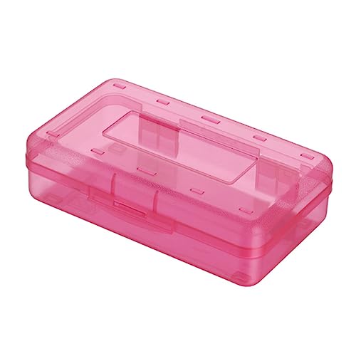 Gadpiparty Transparente Federmappe Für Schüler Praktischer Stifthalter Einfacher Organizer Für Schule Und Büro Geeignet Für Junge Mädchen Und Erwachsene Große Kapazität Rot von Gadpiparty