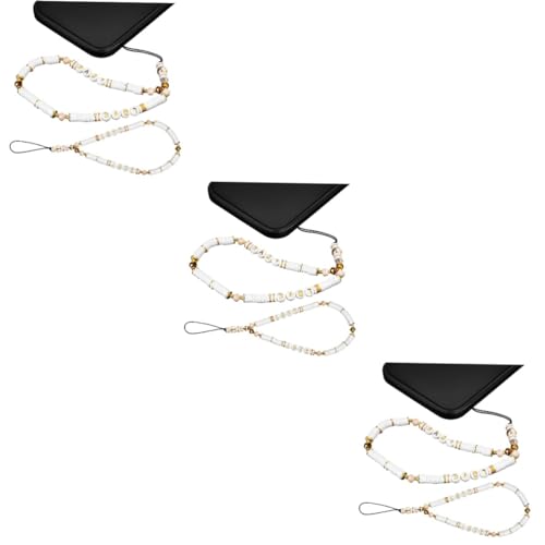 Gadpiparty Perlen 6 Stk Lanyard Schlüsselband Smartphone Handgelenksband Handyanhängerketten Handyanhänger-riemen Telefon Perle Selbstklebende Aufkleber Telefon Charms von Gadpiparty