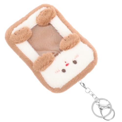 Gadpiparty Ausweishalter Aus Plüsch Und PVC Kartenhalter Mit Schlüsselanhänger Sichtbarer Kartenetui Für Kreditkarten Busfahrkarten Büroausweise Bibliotheksausweise Praktisch Und Leicht von Gadpiparty