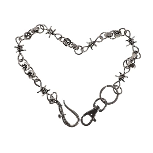 Gadpiparty Punk Geldbörsenkette für Herren Vintage Hüftkettengürtel Langlebigem Metall Stilvolles Accessoire für Jeans Hip Hop Hosendekoration Multifunktionale Herrenmode von Gadpiparty