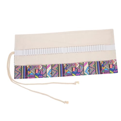 Gadpiparty Roll Up Stiftemappe aus Canvas Große Kapazität Bleistiftrolle für Künstler Stiftetui mit Mehreren Fächern Organizer für Schule Reisen von Gadpiparty