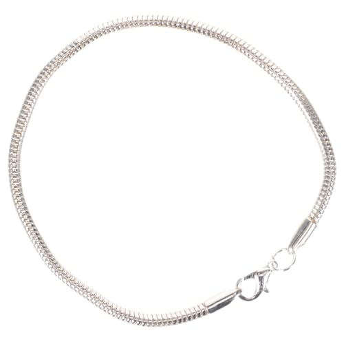 Gadpiparty Schlangenkette Armband Aus Sterlingsilber Mit Kupfer-rücken Für Damen Und Herren Modischer Schmuck Für Alltag Party Hochzeit Und Geburtstag in Silberfarbe Zeichen von Gadpiparty