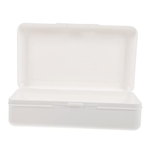 Gadpiparty Stapelbares Federmäppchen Kunststoff mit Druckverschluss Praktische Schreibwarenbox für Schüler und Studenten zur Aufbewahrung von Stiften Buntstiften und Mehr Keramikweiß von Gadpiparty