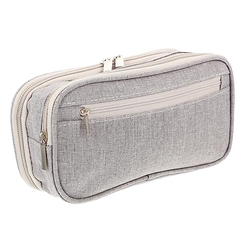 Gadpiparty Tragbarer Bleistiftbeutel Mit Großer Kapazität Dreischichtiger Organizer Für Schreibwaren Für Schule von Gadpiparty