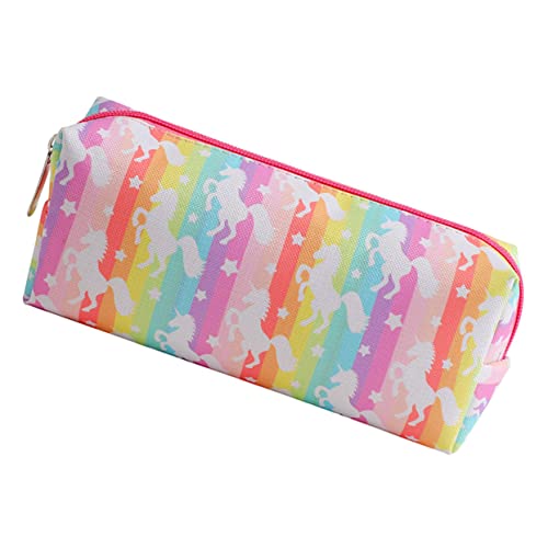 Gadpiparty Federmäppchen Mit Großem Fassungsvermögen Und Einhorn-Aufdruck Dekorative Schreibwarentasche Mit Reißverschlussdesign Für Junge Mädchen Bleistift-Tasche Als Stifte-Organizer von Gadpiparty