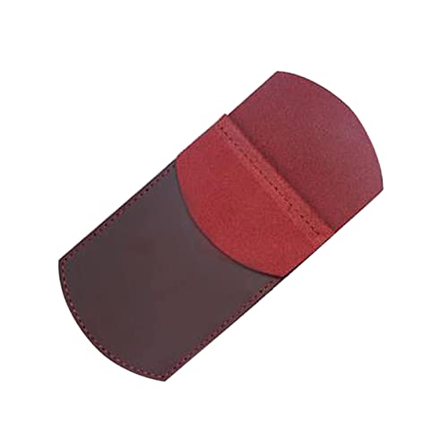 Gadpiparty Vintage Stiftbehälter Aus Echtleder Handgefertigte Stifthülle Im Retro Design Etui Für Stifte Und Schreibgeräte Und Uni Weinrot von Gadpiparty
