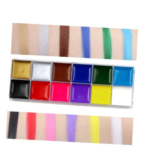 Gadpiparty gesicht malen halloween Gesichtsfarbe Glitzer Körper Kinderschminke Malerei Öl Gesichtsfarbe-Palette Schminkkasten Fettfarbe Make -up -Make-up-Set Halloween Facepaint von Gadpiparty