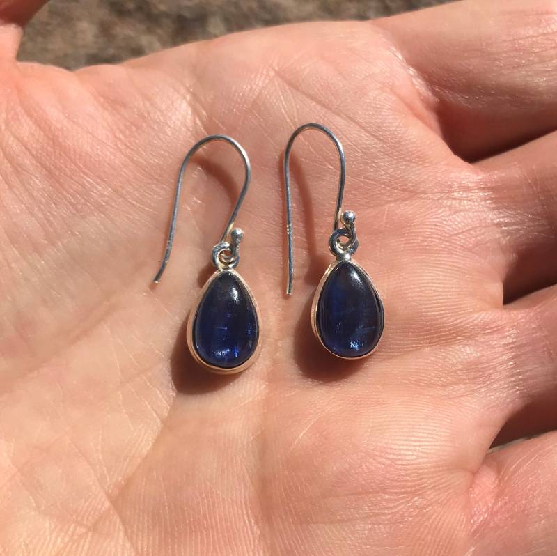 Blauer Kyanit Und .925 Sterling Silber Ohrringe von GadsdenGem