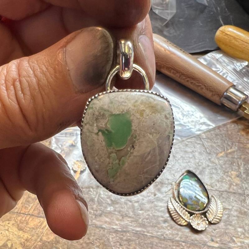 Lucin Variscit Und .925 Sterling Silber Anhänger von GadsdenGem