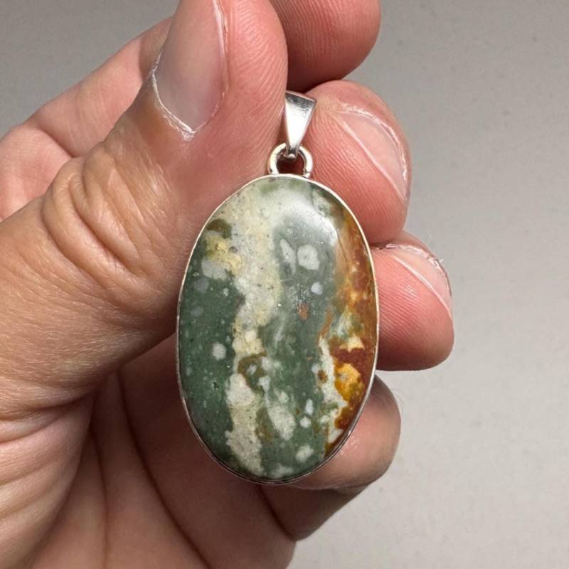 Rocky Butte Jaspis Und .925 Sterling Silber Anhänger von GadsdenGem