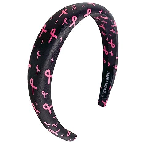 Gaduupa Haarband für Brustkrebsbewusstsein, breites elastisches Haarband, für Brustkrebs-Bewusstsein, Monat, Haarschmuck für Damen und Mädchen (Stil B Gaduupa Haarband für Brustkrebsbewusstsein, breites elastisches Haarband, für Brustkrebs-Bewusstsein, Monat, Haarschmuck für Damen und Mädchen (Stil B von Gaduupa
