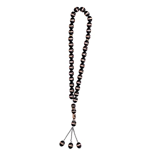 Eid Geschenke für Männer, Gebetskette Islamischer Schmuck mit elegantem Stil für Frauen Männer(Schwarz) von Gaeirt