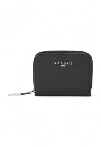 Gaelle Kurze Geldbörse mit Druckknopfverschluss, verfügt über mehrere Kartenfächer, Kreditkarten und Ausweise, großes Fach für Geldscheine und Münzfach außen mit Reißverschluss. 12x, Schwarz , KURZ von Gaelle