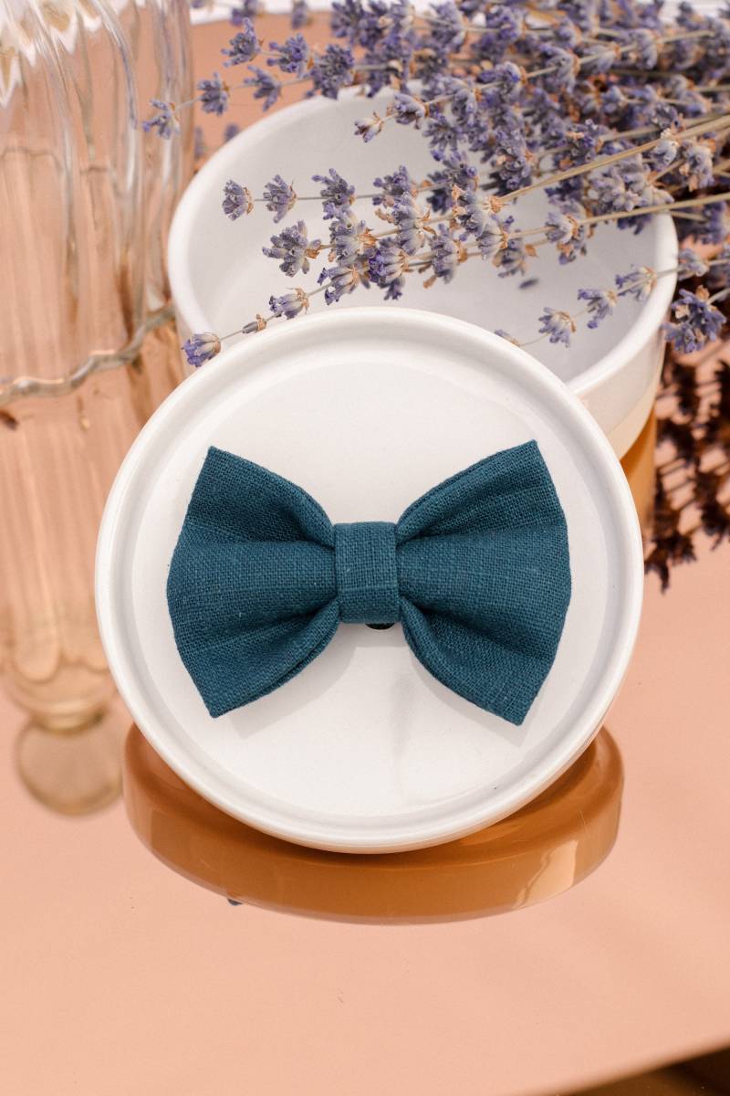 Knoten Clipser Aus Leinen Blau Ente von GaelleHayme