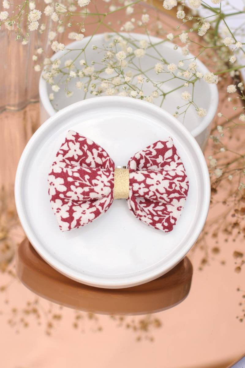 Knoten Zum Clipsieren Blüte Bordeaux Und Weiß Defekt von GaelleHayme