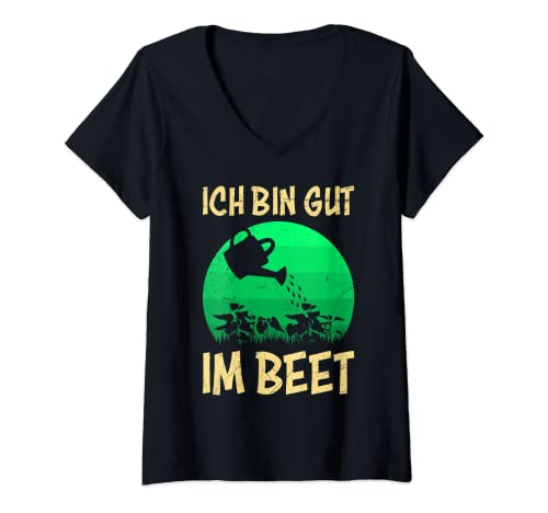 Damen Gärtner ich bin gut im Beet Gartenarbeit Schrebergarten T-Shirt mit V-Ausschnitt Damen Gärtner ich bin gut im Beet Gartenarbeit Schrebergarten T-Shirt mit V-Ausschnitt von Gärtner Tshirt Geschenke und GartenSpruch Shirts