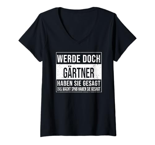 Damen Landschaftsgärtner Geburtstag lustiges Gärtner T-Shirt mit V-Ausschnitt Damen Landschaftsgärtner Geburtstag lustiges Gärtner T-Shirt mit V-Ausschnitt von Gärtner Zubehör Geschenke Geburtstag-Shirt