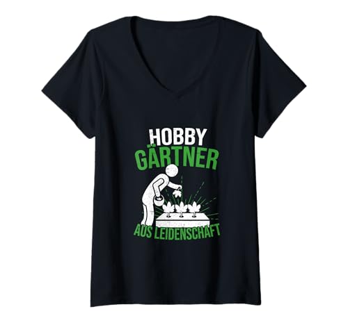 Damen T-Shirt with German Text Hobbygärtner Aus Leidenschaft T-Shirt mit V-Ausschnitt Damen T-Shirt with German Text Hobbygärtner Aus Leidenschaft T-Shirt mit V-Ausschnitt von Gärtnerin Hobbygärtner Aus Leidenschaft