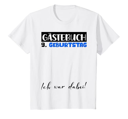 9 Geburtstag Deko Junge Gästebuch 9 Geburtstag Jungen T-Shirt 9 Geburtstag Deko Junge Gästebuch 9 Geburtstag Jungen T-Shirt von Gästebuch 9 Geburtstag Deko Geburtstagsgeschenk