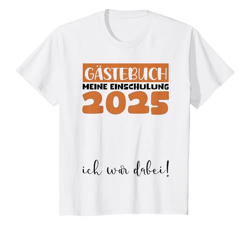 Kinder Schulkind 2025 Junge Deko Mädchen Gästebuch Einschulung 2025 T-Shirt von Gästebuch Einschulung 2025 Kleidung Mädchen Junge