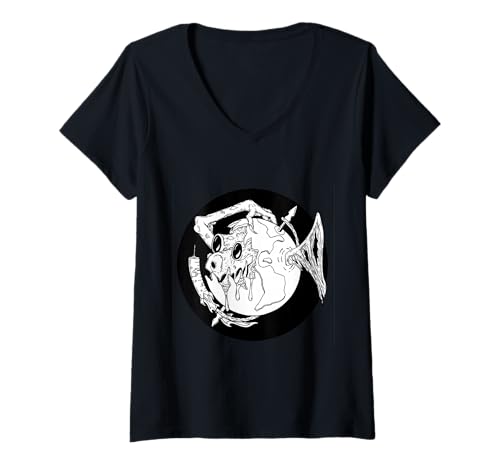 Damen Erde T-Shirt mit V-Ausschnitt Damen Erde T-Shirt mit V-Ausschnitt von Gag Gift Funny Novelty