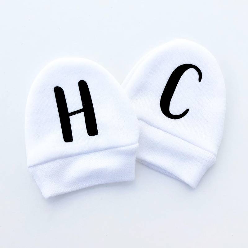 Babyhandschuhe Mit Initialen Kratzfreie Baumwollhandschuhe Für Kleinkinder Babyhandschuhe Mit Initialen Kratzfreie Baumwollhandschuhe Für Kleinkinder von GagaKidz