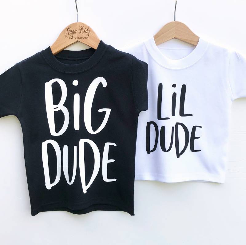 Big Dude Lil Brother Shirt Set Sibling Geschenk Big Dude Lil Brother Shirt Set Sibling Geschenk von GagaKidz