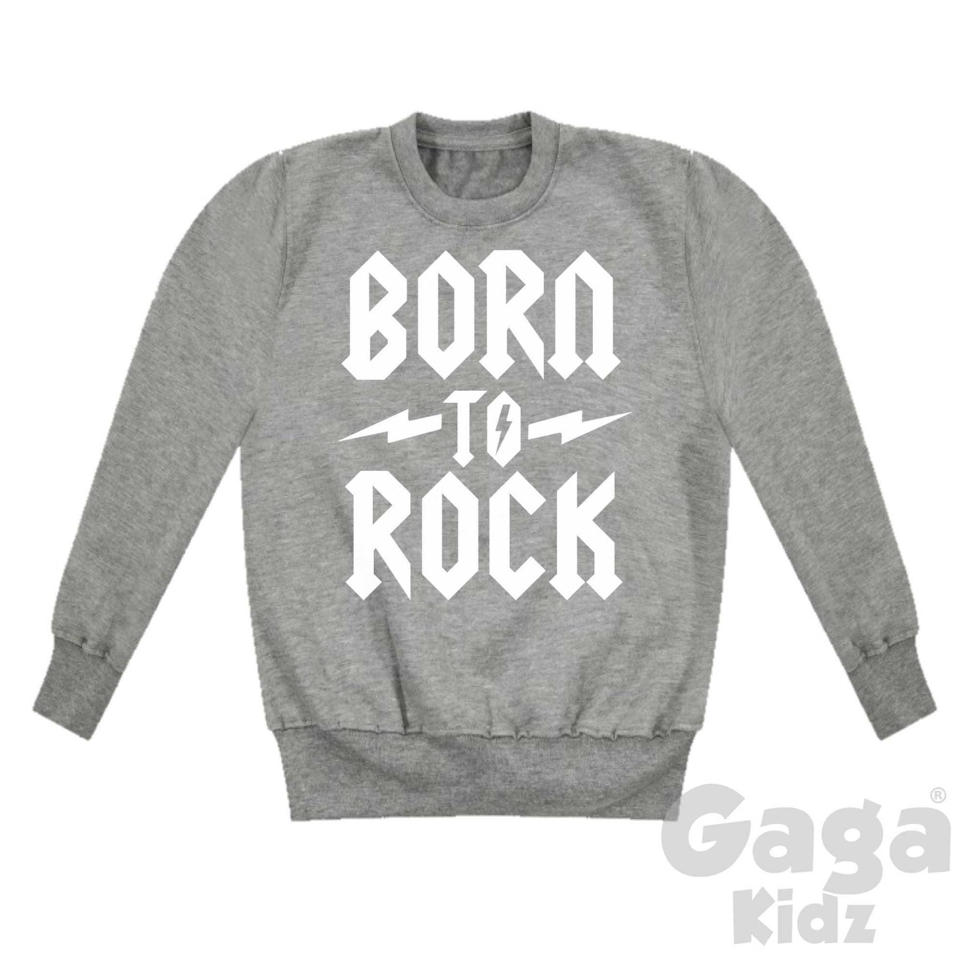 Born To Rock Kinder Sweatshirt, Alternative Kleinkind Pullover, & Roll Musik Kleidung von GagaKidz