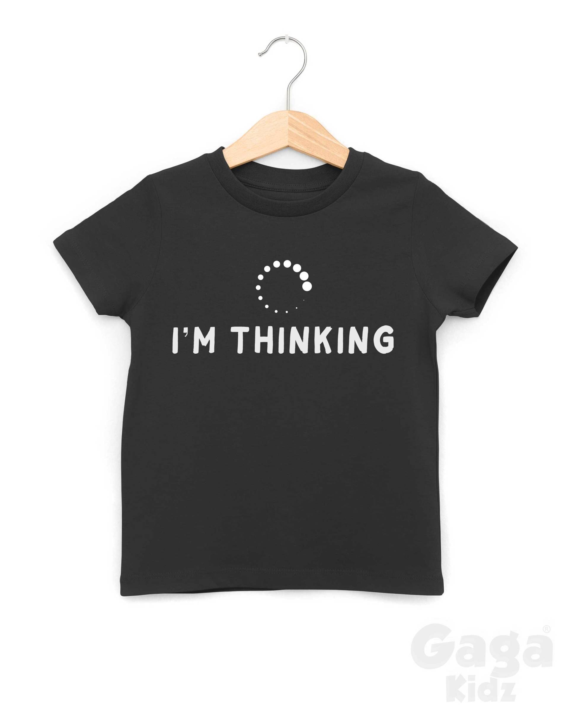 Ich Denke, Kinder T-Shirt, Computer Wird Geladen, Lustiges Kinder-T-Shirt von GagaKidz