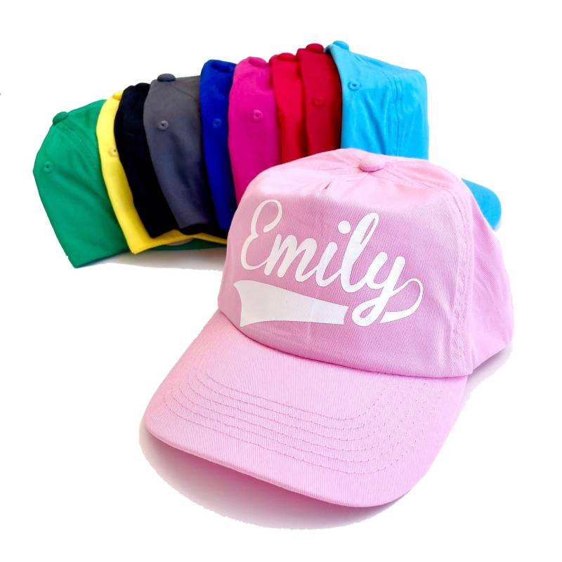 Kinder Benutzerdefinierte Name 5 Panel Cap, Personalisierte Baseballmütze von GagaKidz